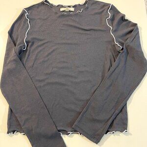 Brand new Madewell Top w/ Lettuce Edge XS